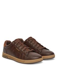 skechers - Skechers Sneakersy Cavell-Hensley 210946/CHOC Brązowy. Kolor: brązowy. Materiał: skóra
