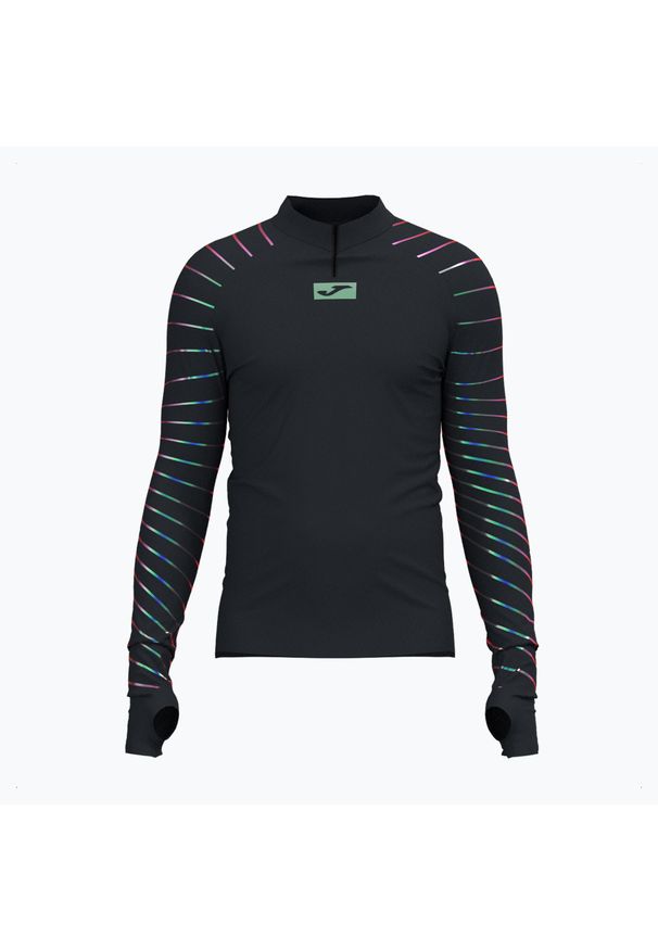 Longsleeve do biegania męski Joma R-Night. Kolor: czarny. Długość rękawa: długi rękaw
