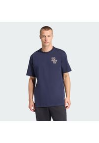 Adidas - Koszulka Real Madrid Heritage Heavy Cotton. Kolor: niebieski. Sport: piłka nożna #1