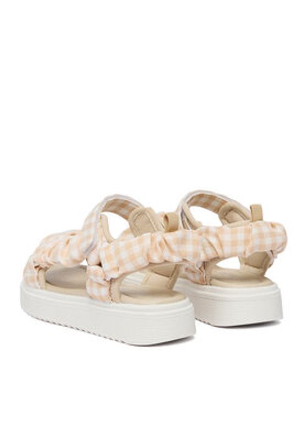 DeeZee Sandały CEO-CM250823-12 Beżowy jasny. Kolor: beżowy. Materiał: materiał