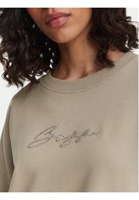 BOSS Bluza C_Ever_5 50565446 Beżowy ciemny Oversize. Kolor: beżowy. Materiał: bawełna #4