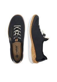 Rieker Sneakersy N4263-14 Granatowy. Kolor: niebieski. Materiał: syntetyk, materiał #3
