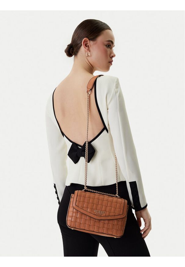 Guess Torebka Sandy HWWG84 18210 Brązowy. Kolor: brązowy. Materiał: skórzane