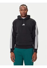 Adidas - adidas Bluza Essentials 3-Stripes JE6297 Czarny Regular Fit. Kolor: czarny. Materiał: bawełna