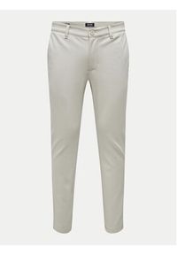 Only & Sons Chinosy Mark 22010209 Écru Slim Fit. Materiał: syntetyk #6