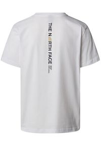 The North Face T-Shirt Vertical NF0A8EE7 Biały Regular Fit. Kolor: biały. Materiał: bawełna