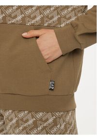 EA7 Emporio Armani Bluza 3DTM07 TJUAZ 1731 Brązowy Regular Fit. Kolor: brązowy. Materiał: bawełna