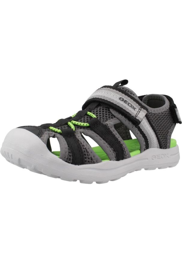 Geox - Sandały GEOX J VANIETT BOY Szary. Kolor: szary. Materiał: tkanina, syntetyk. Sport: turystyka piesza