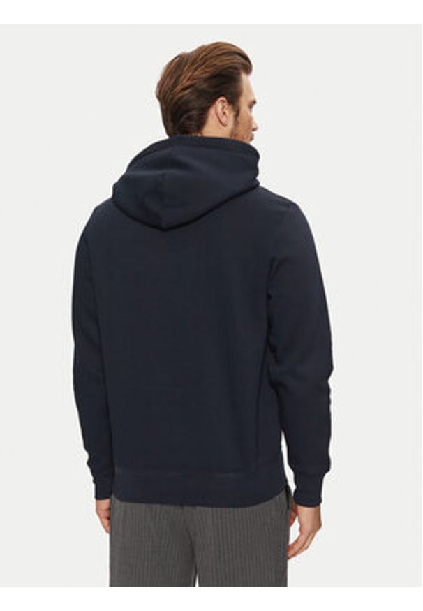 TOMMY HILFIGER - Tommy Hilfiger Bluza Script Logo MW0MW33631 Granatowy Regular Fit. Kolor: niebieski. Materiał: bawełna, syntetyk