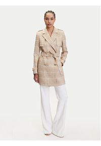 Guess By Marciano - GUESS BY MARCIANO Płaszcz przejściowy 5YGL00 7302A Beżowy Regular Fit. Kolor: beżowy. Materiał: bawełna