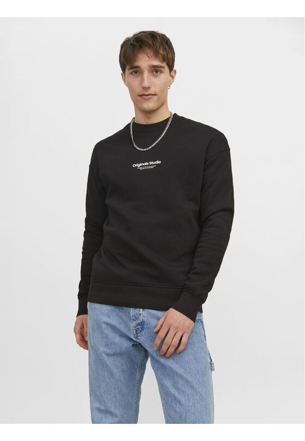 Jack & Jones Bluza Vesterbro 12241694 Czarny Relaxed Fit. Kolor: czarny. Materiał: bawełna, syntetyk