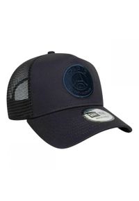 PSG - New Era czapka z daszkiem Trucker Cap Paris Saint-Germain granatowa. Kolor: niebieski