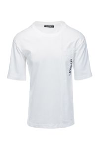 Ombre Clothing - T-shirt męski bawełniany OVERSIZE - biały V1 S1628 - XXL. Kolor: biały. Materiał: bawełna #5