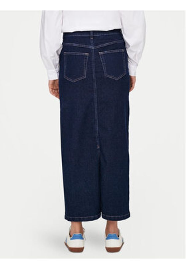 JDY Spódnica jeansowa Moon 15335465 Granatowy Regular Fit. Kolor: niebieski. Materiał: bawełna