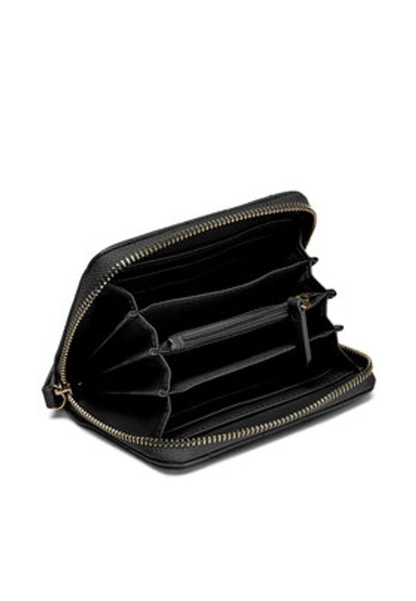 VALENTINO - Valentino Duży Portfel Damski Ocarina VPS3KK137R Czarny. Kolor: czarny. Materiał: skóra