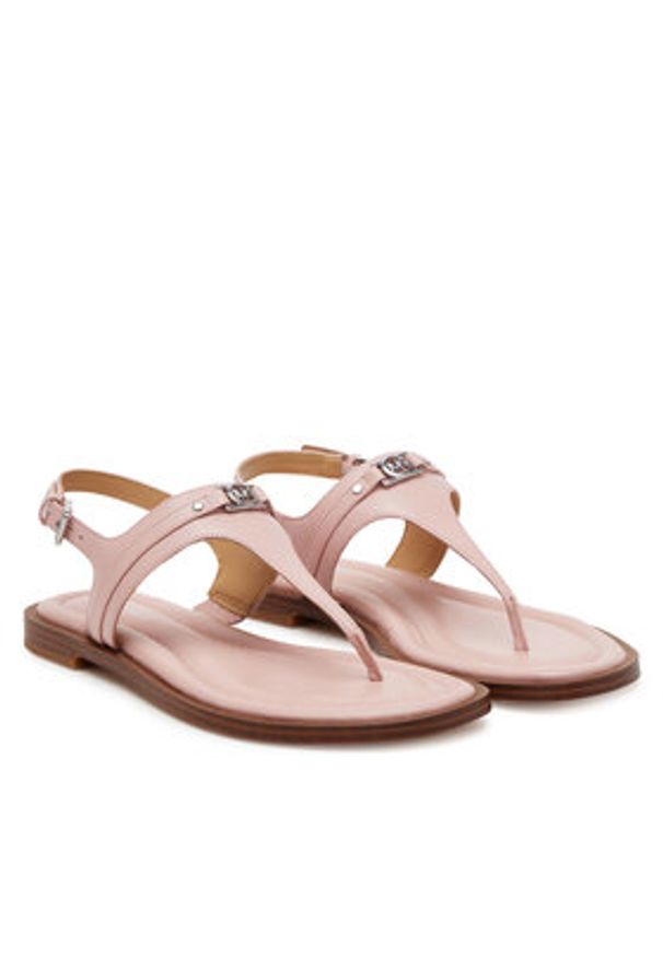 MICHAEL Michael Kors Sandały T-Strap 40S5MAFS4L Różowy. Kolor: różowy. Materiał: skóra