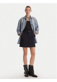 G-Star RAW - G-Star Raw Spódnica mini D29095-5126 Granatowy Regular Fit. Kolor: niebieski. Materiał: bawełna #3