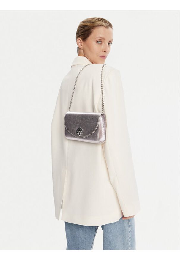 Coccinelle Torebka Tob Coccinellenikla Smooth E1 TOB 15 01 01 Srebrny. Kolor: srebrny. Materiał: skórzane