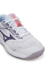 Mizuno Buty halowe Cyclone Speed 5 V1GC258035 Biały. Kolor: biały. Materiał: skóra #5