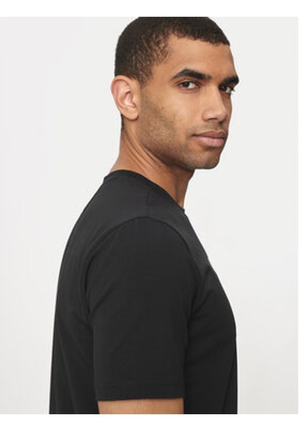 BOSS - Boss T-Shirt Tee 6 50514647 Czarny Regular Fit. Kolor: czarny. Materiał: bawełna