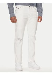 Tommy Jeans Jeansy Ryan DM0DM18761 Biały Straight Fit. Kolor: biały
