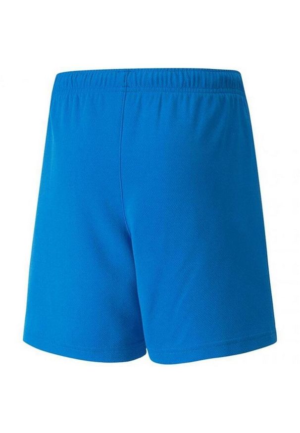Puma - Spodenki TeamRISE Dla Dzieci. Kolor: niebieski. Styl: sportowy. Sport: turystyka piesza