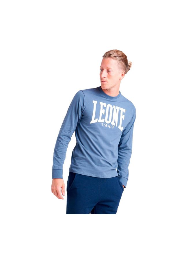 LEONE 1947 APPAREL - Męska koszulka z długim rękawem Leone 1947 Apparel. Kolor: szary, niebieski, wielokolorowy. Materiał: tkanina. Długość rękawa: długi rękaw. Długość: długie. Sport: fitness