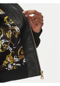 Versace Jeans Couture Kurtka skórzana 78GAVP06 Czarny Regular Fit. Kolor: czarny. Materiał: skóra #5