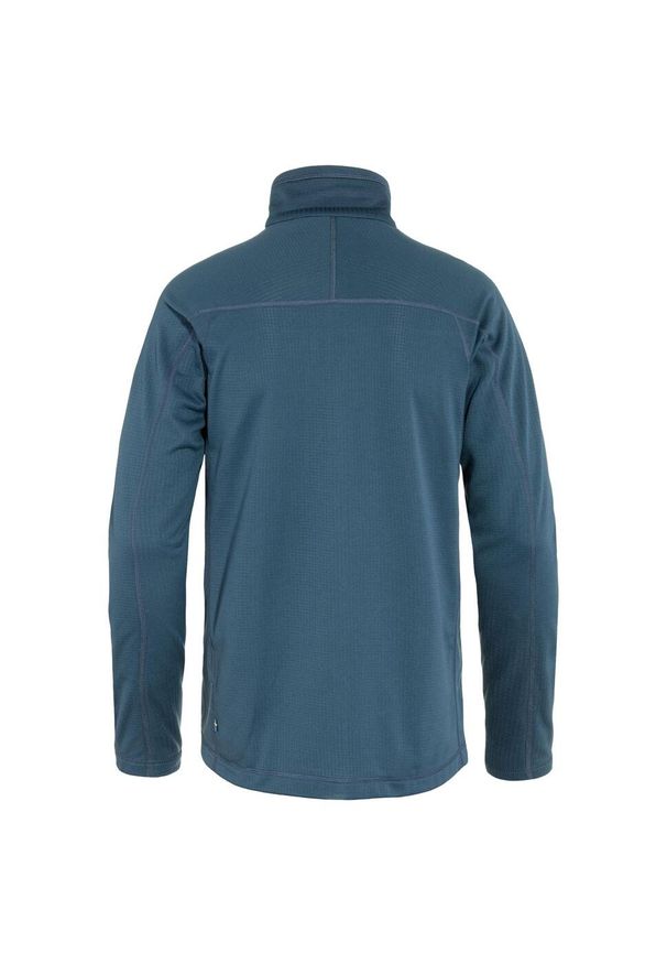 Fjällräven - Bluza turystyczna męska Fjallraven Abisko Lite Fleece Jacket polarowa. Kolor: niebieski. Materiał: polar. Sport: turystyka piesza