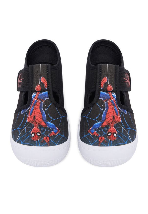 Kapcie Spiderman Ultimate. Kolor: czarny. Wzór: motyw z bajki