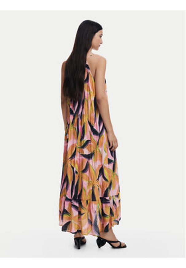 Desigual Sukienka letnia Limoges 25SWVW12 Kolorowy Regular Fit. Materiał: syntetyk. Wzór: kolorowy. Sezon: lato