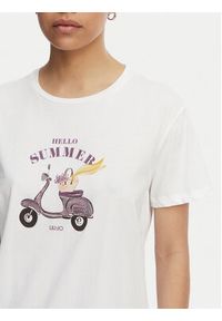 Liu Jo T-Shirt WA6502 JS923 Biały Regular Fit. Kolor: biały. Materiał: bawełna #4