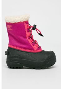 sorel - Sorel - Śniegowce dziecięce Childrens Cumberland. Nosek buta: okrągły. Zapięcie: sznurówki. Materiał: syntetyk, materiał. Szerokość cholewki: normalna. Sezon: zima #1