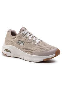 skechers - Skechers Sneakersy Arch Fit 232040/TPE Beżowy. Kolor: beżowy. Materiał: materiał #5
