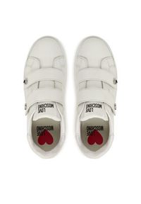 Love Moschino - LOVE MOSCHINO Sneakersy JA15325G0NIA610B Biały. Kolor: biały. Materiał: skóra #4