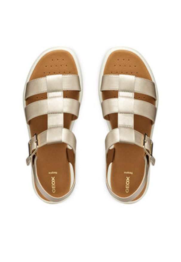 Geox Sandały D Camalei D550NB 000NF C2012 Złoty. Kolor: złoty. Materiał: skóra