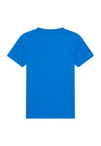 Koszulka dziecięca z logo FIGC Włochy. Kolor: niebieski. Materiał: bawełna. Sport: piłka nożna #1