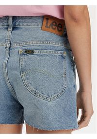 Lee Szorty jeansowe Rider 112350142 Niebieski Straight Fit. Kolor: niebieski. Materiał: bawełna #3
