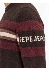 Pepe Jeans Sweter Scott PM702370 Brązowy Regular Fit. Kolor: brązowy. Materiał: bawełna #2