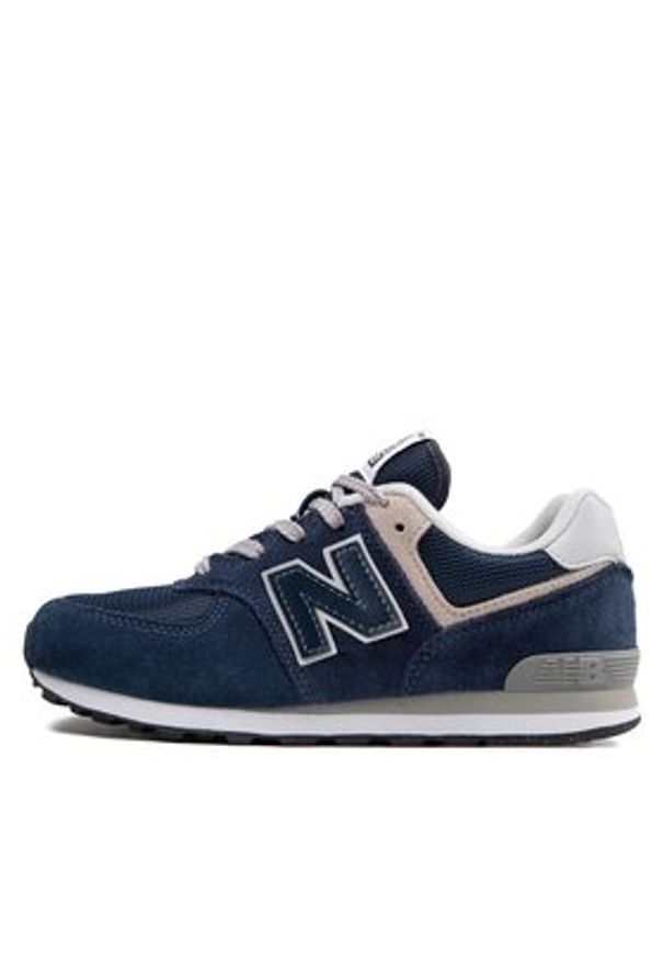 New Balance Sneakersy GC574EVN Granatowy. Kolor: niebieski. Materiał: zamsz, skóra. Model: New Balance 574