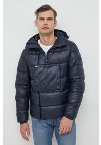 Michael Kors kurtka męska kolor granatowy zimowa. Okazja: na co dzień. Kolor: niebieski. Materiał: poliester, materiał. Wzór: gładki. Sezon: zima. Styl: casual #5
