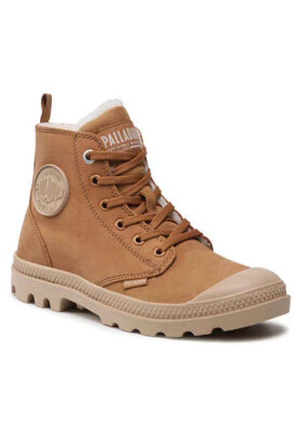 Palladium Trapery Pampa Hi Zip Wl 95982-252-M Brązowy. Kolor: brązowy. Materiał: nubuk, skóra