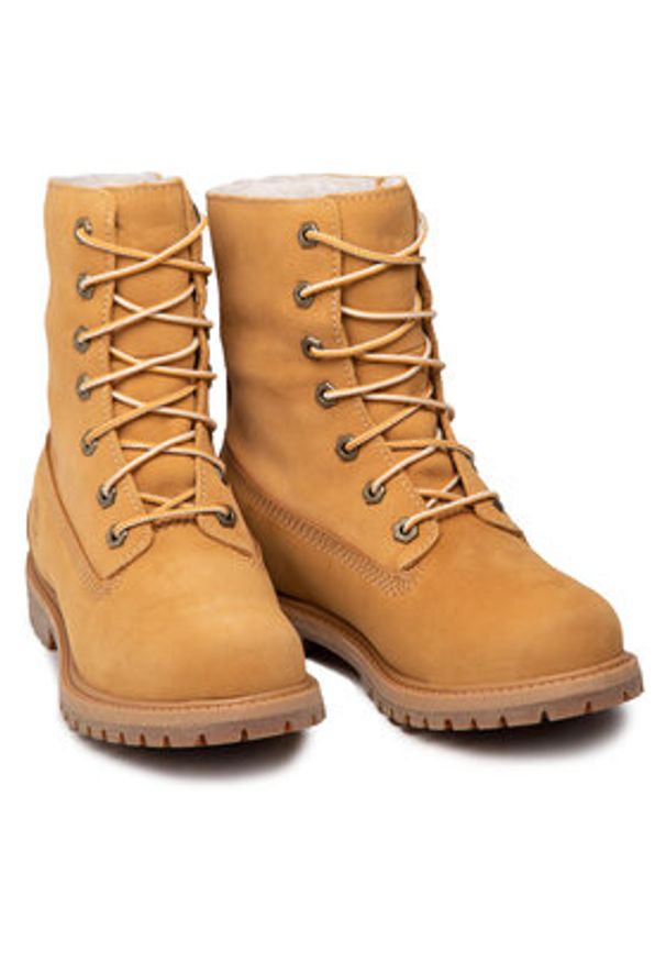 Timberland Trapery Authentic TB08329R2311 Brązowy. Kolor: brązowy. Materiał: nubuk, skóra