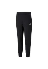 Puma - Damskie Spodnie Dresowe Essential. Kolor: czarny. Materiał: dresówka. Długość: długie