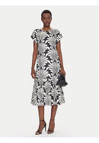 Luisa Spagnoli Sukienka codzienna Passito 541798 Czarny Regular Fit. Okazja: na co dzień. Kolor: czarny. Materiał: bawełna. Typ sukienki: proste. Styl: casual #4