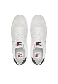 Tommy Jeans Sneakersy Tjm Leather Retro Cupsole EM0EM01414 Écru. Materiał: skóra, zamsz