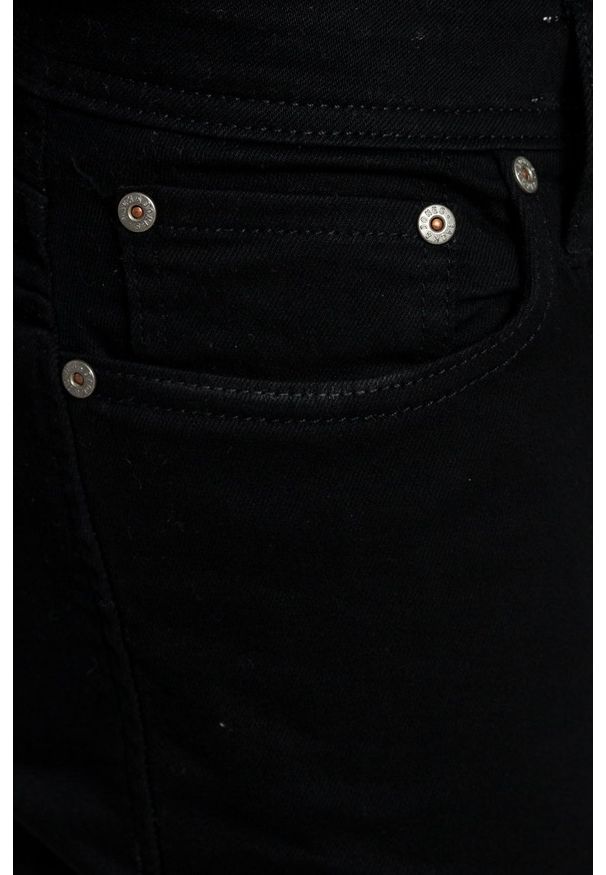 Jack & Jones - Jeansy Liam Original AM 009. Kolor: czarny. Wzór: aplikacja