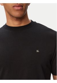Karl Lagerfeld - KARL LAGERFELD T-Shirt 755045 563221 Czarny Regular Fit. Typ kołnierza: dekolt w karo. Kolor: czarny. Materiał: bawełna #5