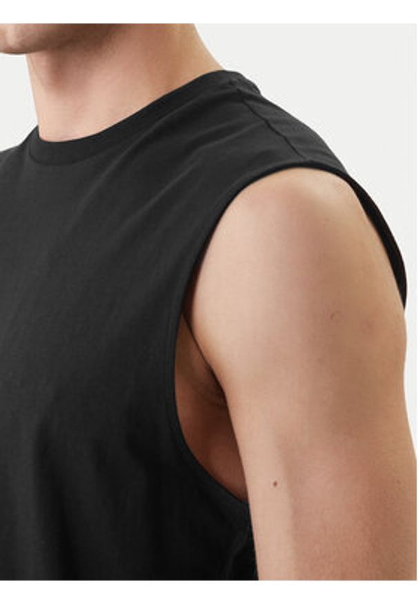 Calvin Klein Jeans Tank top LV04RF273G Czarny Slim Fit. Kolor: czarny. Materiał: bawełna