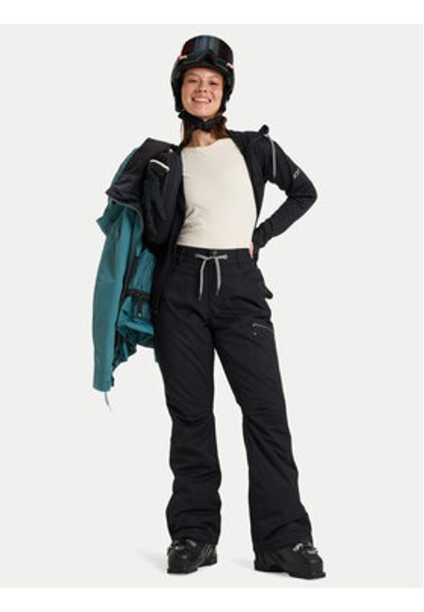 Roxy Spodnie snowboardowe Nadia ERJTP03271 Czarny Tailored Fit. Kolor: czarny. Materiał: syntetyk. Sport: snowboard